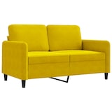 thumbnail of vidaXL 2-Sitzer-Sofa Gelb 120 cm Samt