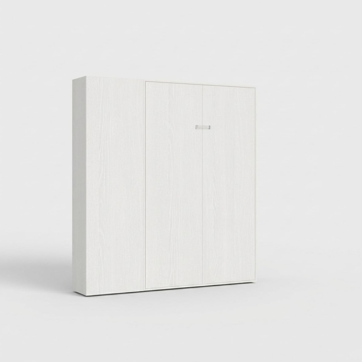 Cama 140 Kentaro Fresno Blanco con columna izquierda-derecha