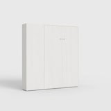 thumbnail of Cama 140 Kentaro Fresno Blanco con columna izquierda-derecha