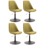 thumbnail of Set de 4 sillas de comedor Maverick en tela Verde/Negro