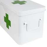 thumbnail of Medizinbox Hausapotheke, Metall, HMF 1771, Weiß 32.5 x 20 x 20.5 cm