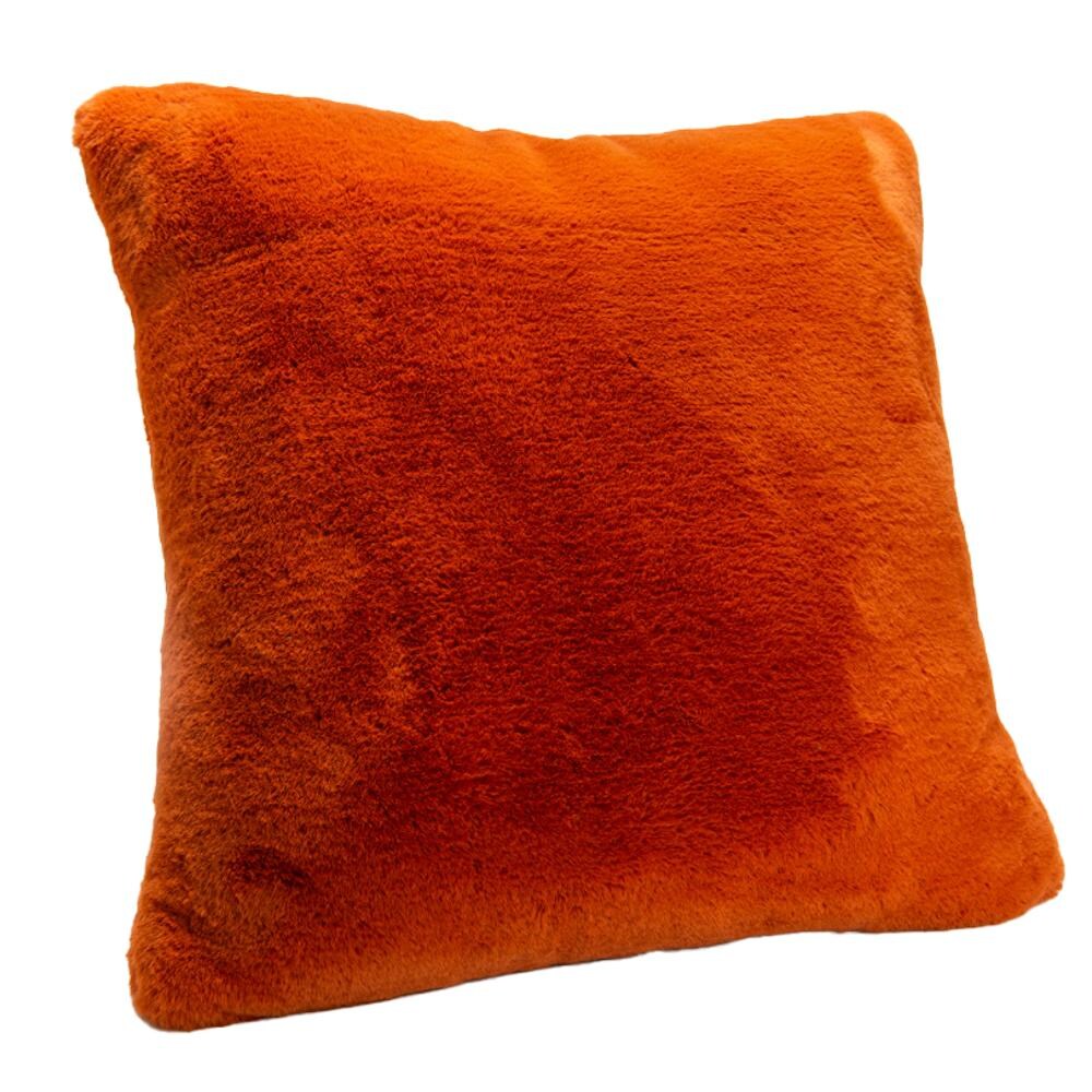 Kissen Luxe safran - Orange Quadratisch Polyester Amadeus 50x9 cm