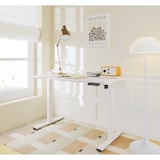 thumbnail of SIGMA Bureau, spaanplaat, 1200 x 600 mm, in hoogte verstelbaar, wit