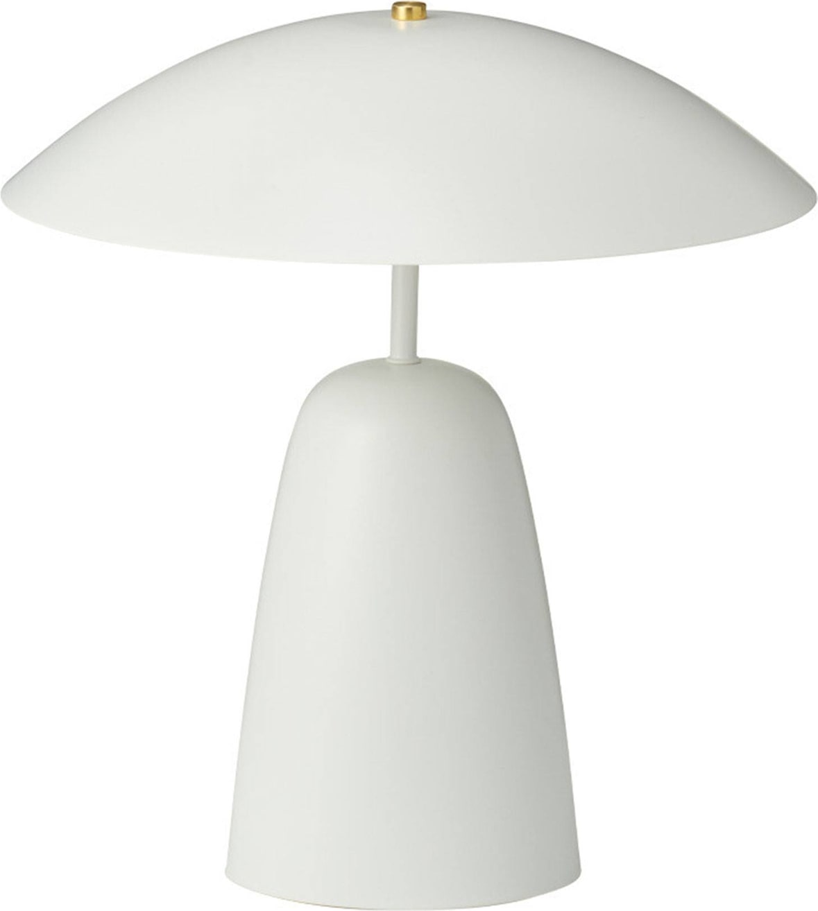 WellHome - Tischlampe aus Eisen Ø31x39 cm in gebrochenem Weiß