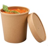 thumbnail of Paperlynen Horeca contenitori rotondi in cartoncino avana 450 ml, 25 pezzi