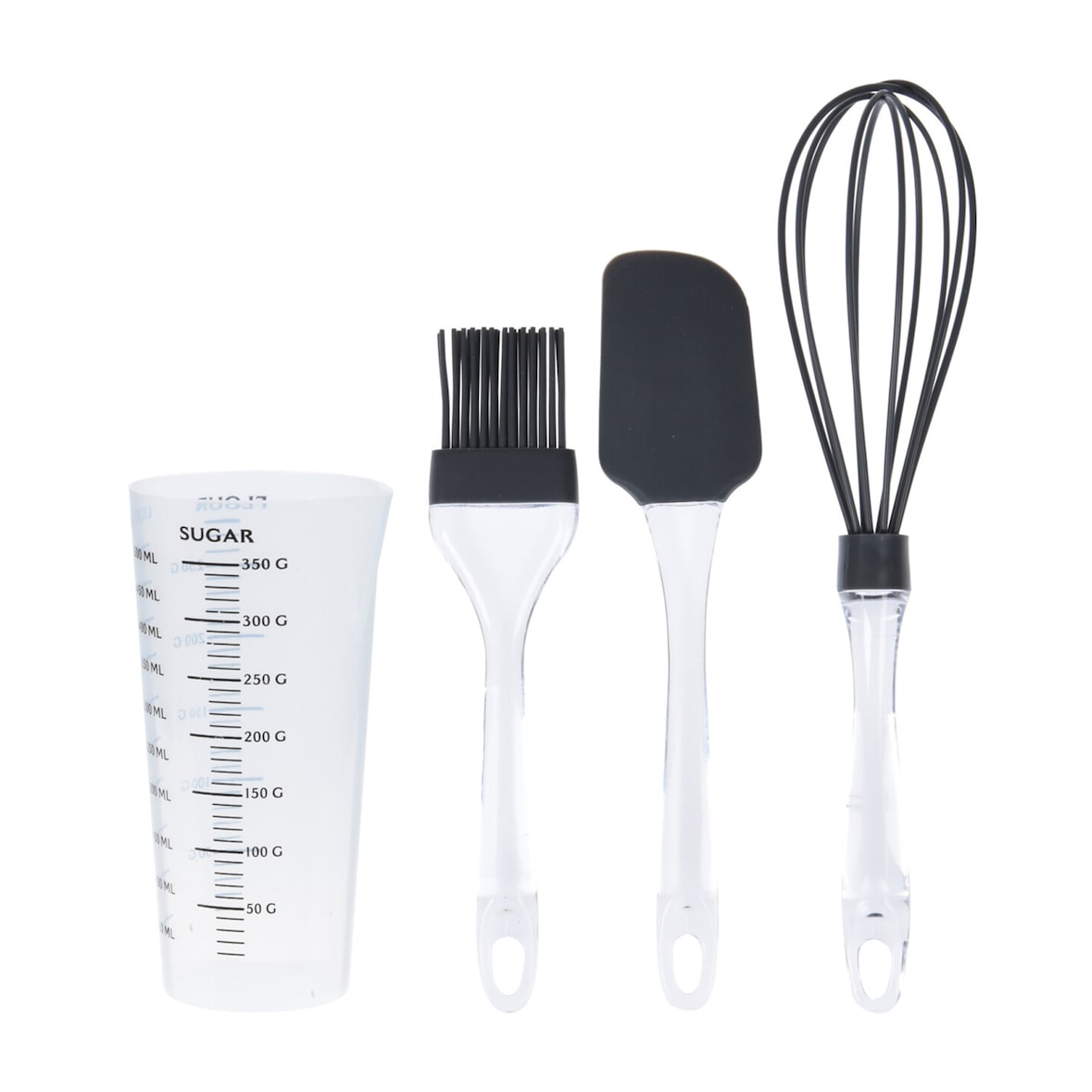 WellHome - Anthrazitfarbenes Silikon-Backformen-Set - Hitzebeständig bis 425°C