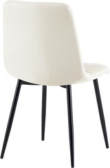 thumbnail of CHEFGASTRO 4er Set Esszimmerstuhl SAO PAULO Stoff HxBxT 84x45x55cm Stoff Creme Küchenstuhl