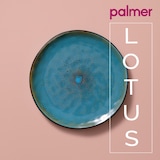 thumbnail of Palmer Serviesset Lotus Stoneware 6-persoons 24-delig Turquoise Zwart