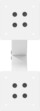 thumbnail of Helloshop26 - Set aus 2 X-förmigen Couchtischbeinen mit verstellbaren Nivellierfüßen 28 x 42-43 cm weißer Stahl 02_0057164