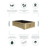 thumbnail of HORTALIA Caixa de cultivo Box L30 em madeira tratada para exterior - 120x80x30 cm