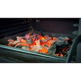 thumbnail of EURAST - Houtskoolgrill van roestvrij staal met rooster van 585 x 465 en vlambeveiliging - 700x610x1100 mm - 5220105C