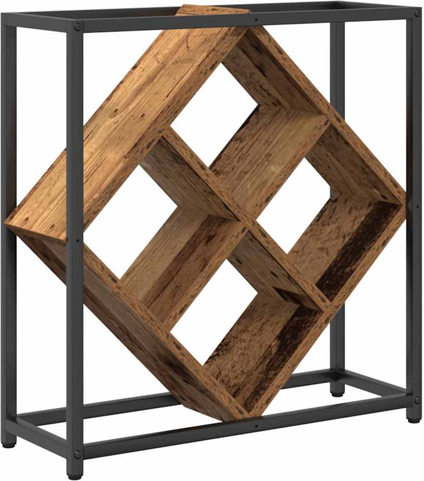 vidaXL Weinregal Altholz 51 x 18 x 52,5 cm Holzwerkstoff