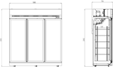 thumbnail of Tiefkühlschrank 3 Glastüren Ins-1530F