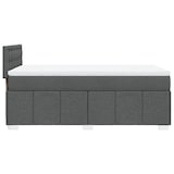 thumbnail of vidaXL Boxspringbett mit Matratze Dunkelgrau 100x200 cm Stoff