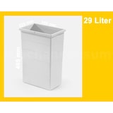 thumbnail of Hailo Inneneimer 1100709 hellgrau 29 Liter 350 x 226 x 485 mm 2 Henkel