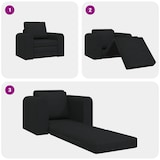 thumbnail of vidaXL Schlafsofa Schwarz 98 x 71 x 83 cm Stoff