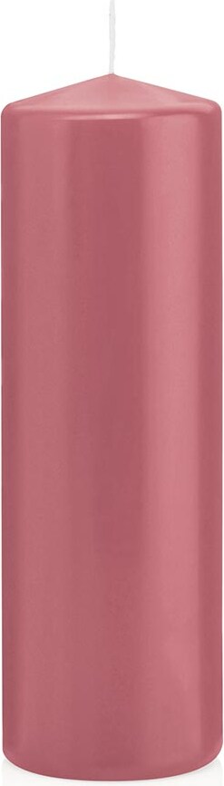 Wiedemann Kerzen Stumpenkerzen Erdbeerrosa Altrosa Ø 58 x 185 mm, 16 Stück, 61 Brenndauer