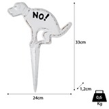 thumbnail of Moritz Steckschild NO! kein Hundeklo groß Verbotsschild aus Gusseisen Hunde Verboten Warnschild NO Dog allowed Schild Gartenschild keine Hundetoilette