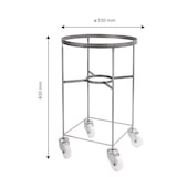thumbnail of GILAC Chariot pour bac grand volume hémisphérique - inox - Gris G146121