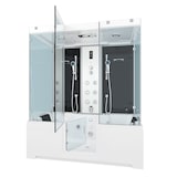 thumbnail of Kombination Badewanne Dusche K88-SW-EH-B-EA Duschtempel 180x100 cm OHNE Zusatzoption