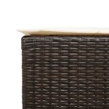 thumbnail of vidaXL 3-tlg. Gartenbar-Set mit Kissen Braun Poly Rattan