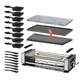thumbnail of Unold 48760 RACLETTE Delice Basic für bis zu 8 Personen, Große, rechteckige Naturstein-Grillplatte