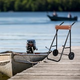 thumbnail of Relaxdays Außenborder Ständer, Lagerung & Transport, Langschaft Außenbordmotor, bis 100 kg, Stahl, Motorhalter, schwarz