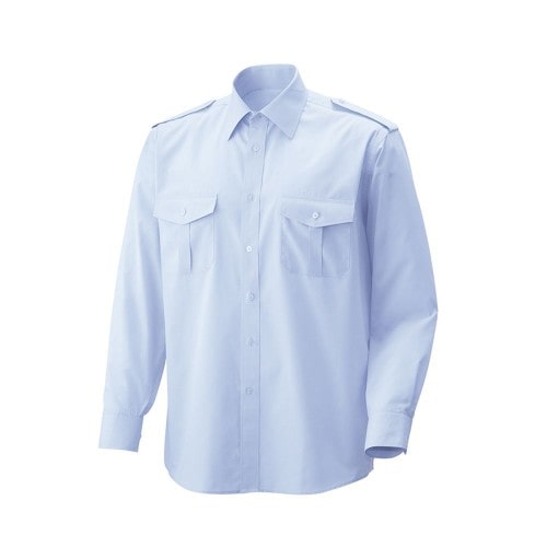 406 - Pilotenhemd langarm : light blue 60% Baumwolle 40% Polyester 120 g/m² 48