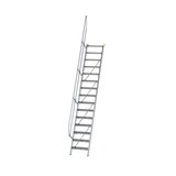 thumbnail of Treppe 60° Stufenbreite 600 mm 15 Stufen Aluminium geriffelt