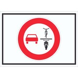 thumbnail of Überholverbot von einspurigen KFZ Symbol Schild A2 (420x594mm)