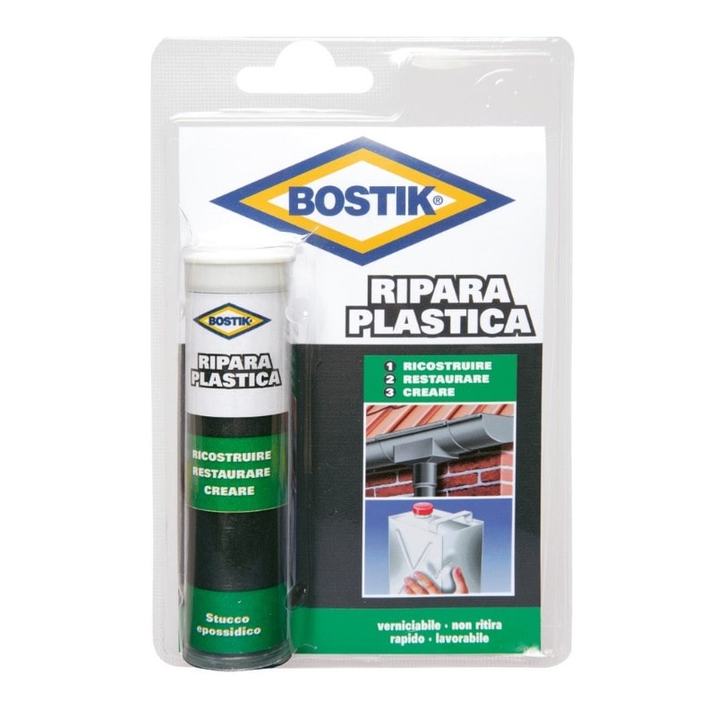 Bostik ripara plastica stucco epossidico biomponente extra forte 56 gr d2443