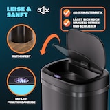 thumbnail of MONZANA® Edelstahl Mülleimer Küche 58 L Schwarz