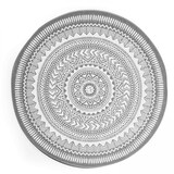 thumbnail of Tapis rond polypropylène gris 120cm