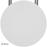 thumbnail of tectake Opklapbare statafel gemaakt van staal Ø80cm - wit - 402758