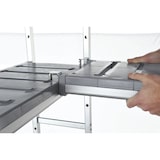 thumbnail of KBS Regaleinrichtung L-förmig 2480x400x1600 mm Aluminium eloxiert PVC bis 75 kg