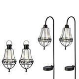 thumbnail of LED Solar Laternen Gartenstecker hängend Erdspieß Solarleuchten Sensor 4St.