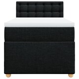 thumbnail of vidaXL Boxspringbett mit Matratze Schwarz 80x200 cm Stoff