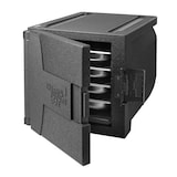 thumbnail of Thermo Future Box, Frontlader ECO GN 1/1, Isolierbox mit Fronttür, schwarz, 69 Liter, 9 Einschübe, nachhaltig aus EPP