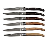 thumbnail of JEAN DUBOST Set mit 6 Laguiole-Messern aus gemischtem Holz -