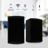 thumbnail of Pack De 2 Enceintes Wifi Bluetooth Multiroom Noires Mr50 Black X2 De Blaupunkt