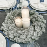 thumbnail of Extra grote kerstkrans sneeuw ø 48 cm - Wit