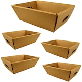 thumbnail of 5x Leere Kartonschachtel ohne Deckel 45x33x13cm - Geschenkbox für Weihnachten, Ostern, Vatertag, Muttertag, für Firmenkörbe