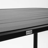 thumbnail of Table de terrasse rectangulaire en aluminium noire