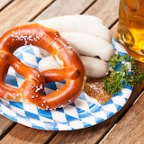 thumbnail of HEKU 100 Stück Einwegteller Papierteller - Papierteller für Oktoberfest Deko, Wiesn-Accessoires, nachhaltig, wiederverwertbar, stilvolles Design