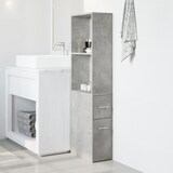 thumbnail of vidaXL Badschrank Schmal mit Rollen Betongrau Holzwerkstoff