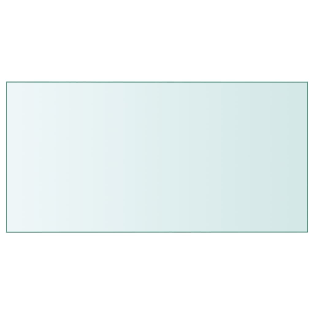vidaXL Tafelblad 50x100 cm gehard glas transparant