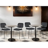 thumbnail of METRO PROFESSIONAL Chaise de restaurant rembourrée, Estora, acier/plastique, gris, lot de 2
