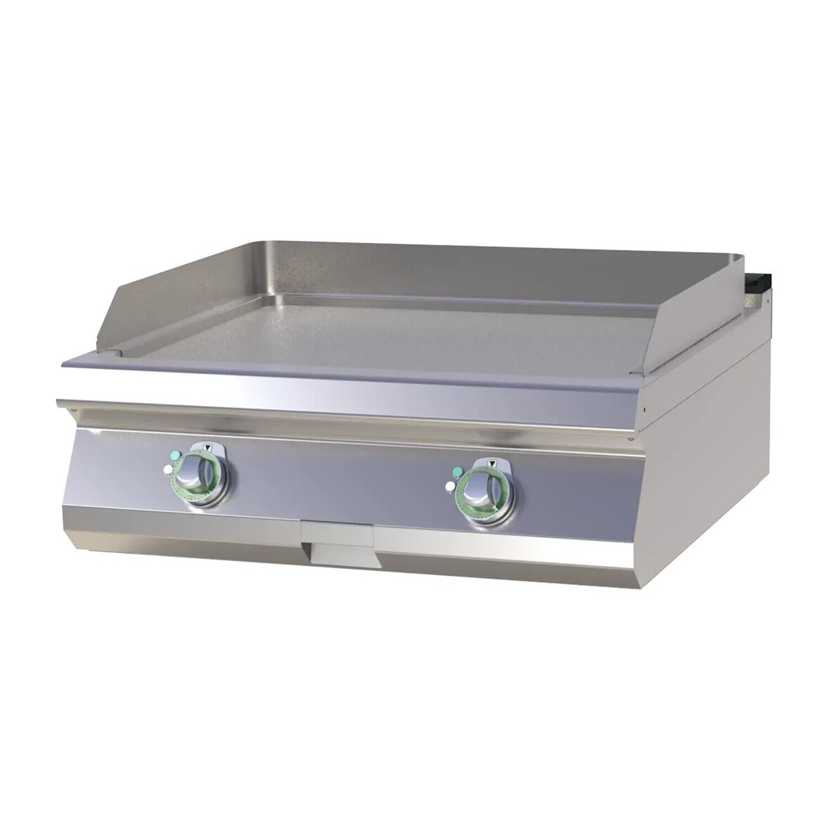 Gastro Elektro-Griddleplatte verchromt Tischgerät Grillplatte Bratplatte 800x730x300 mm 9 kW