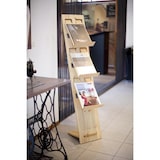 thumbnail of Porte-brochures "H2" en bois – sapin – huilé – 143 cm – VKF Renzel