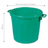thumbnail of GILAC Conteneur alimentaire HACCP - 75 L - Vert G612036
